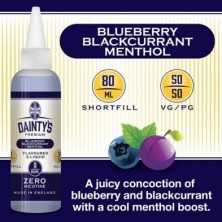 Blueberry Blackcurrant Menthol Aroma Short - Dainty's Premium 50/50 80ML